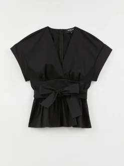 Paule Ka Haut En Popeline Satinee<Femme Tops