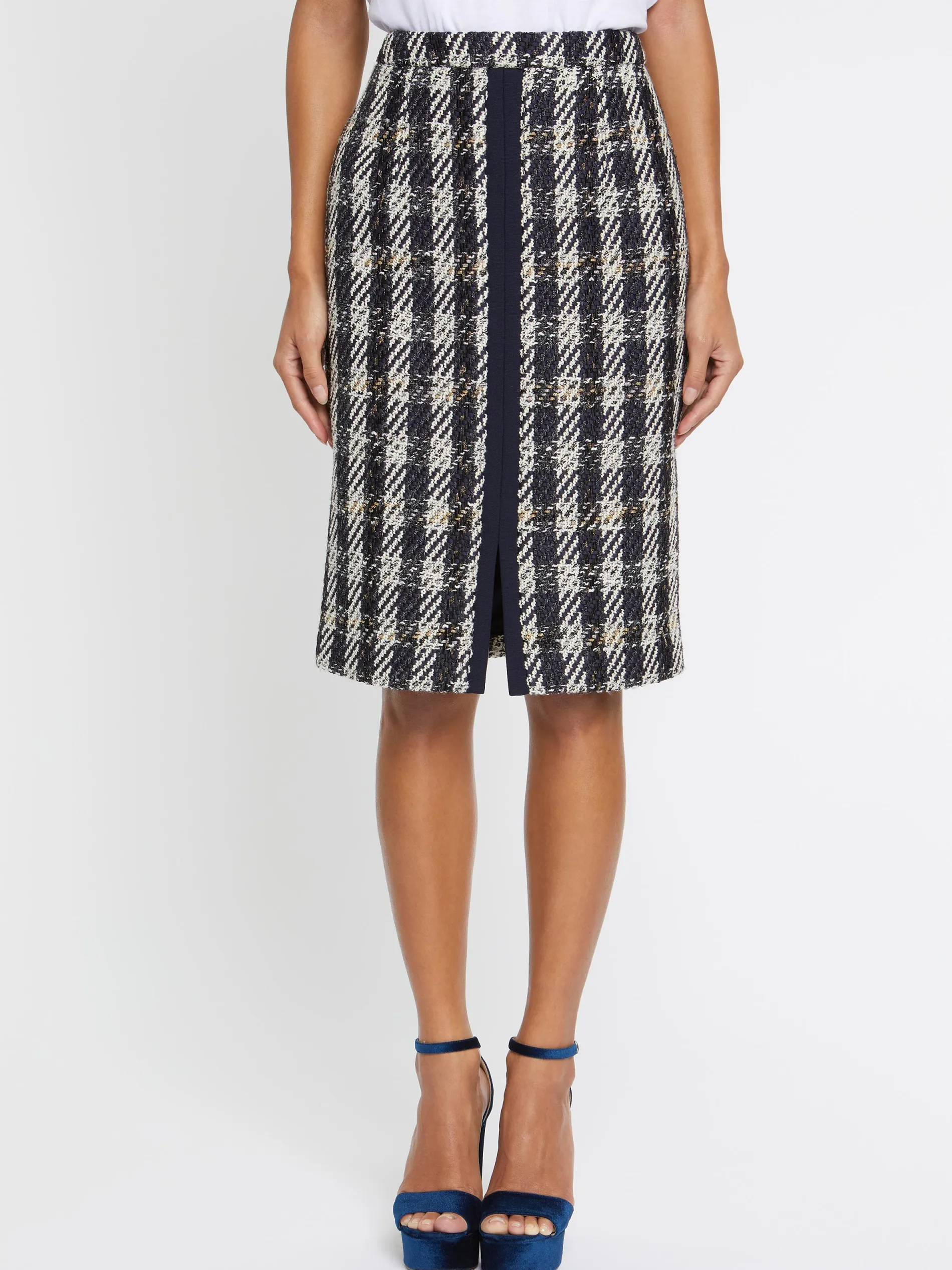 Paule Ka Jupe Crayon A Motif Pied-De-Coq<Femme Jupes