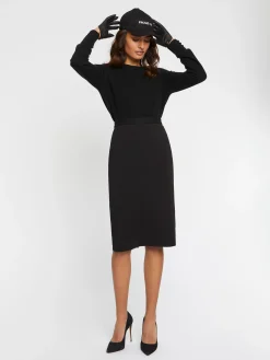 Paule Ka Jupe Crayon Longueur Midi En Maille<Femme Jupes