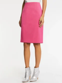 Paule Ka Jupe Droite En Ottoman Stretch<Femme Jupes