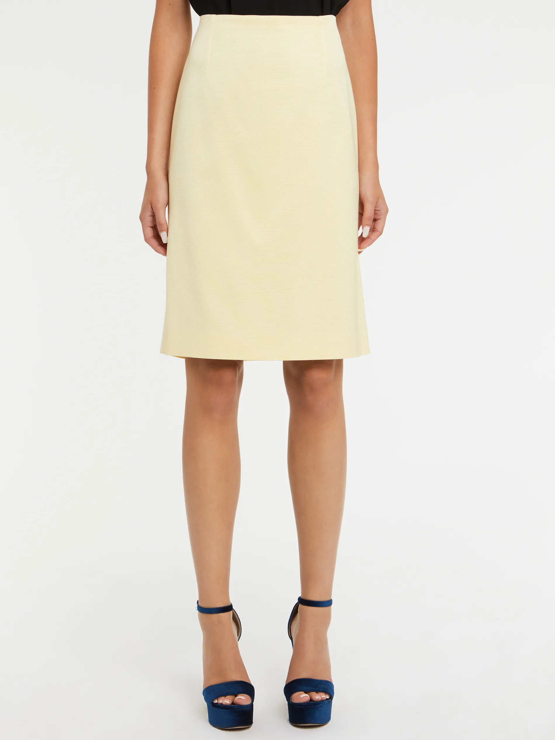 Paule Ka Jupe Droite En Ottoman Stretch<Femme Jupes