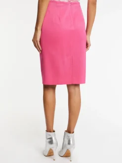 Paule Ka Jupe Droite En Ottoman Stretch<Femme Jupes