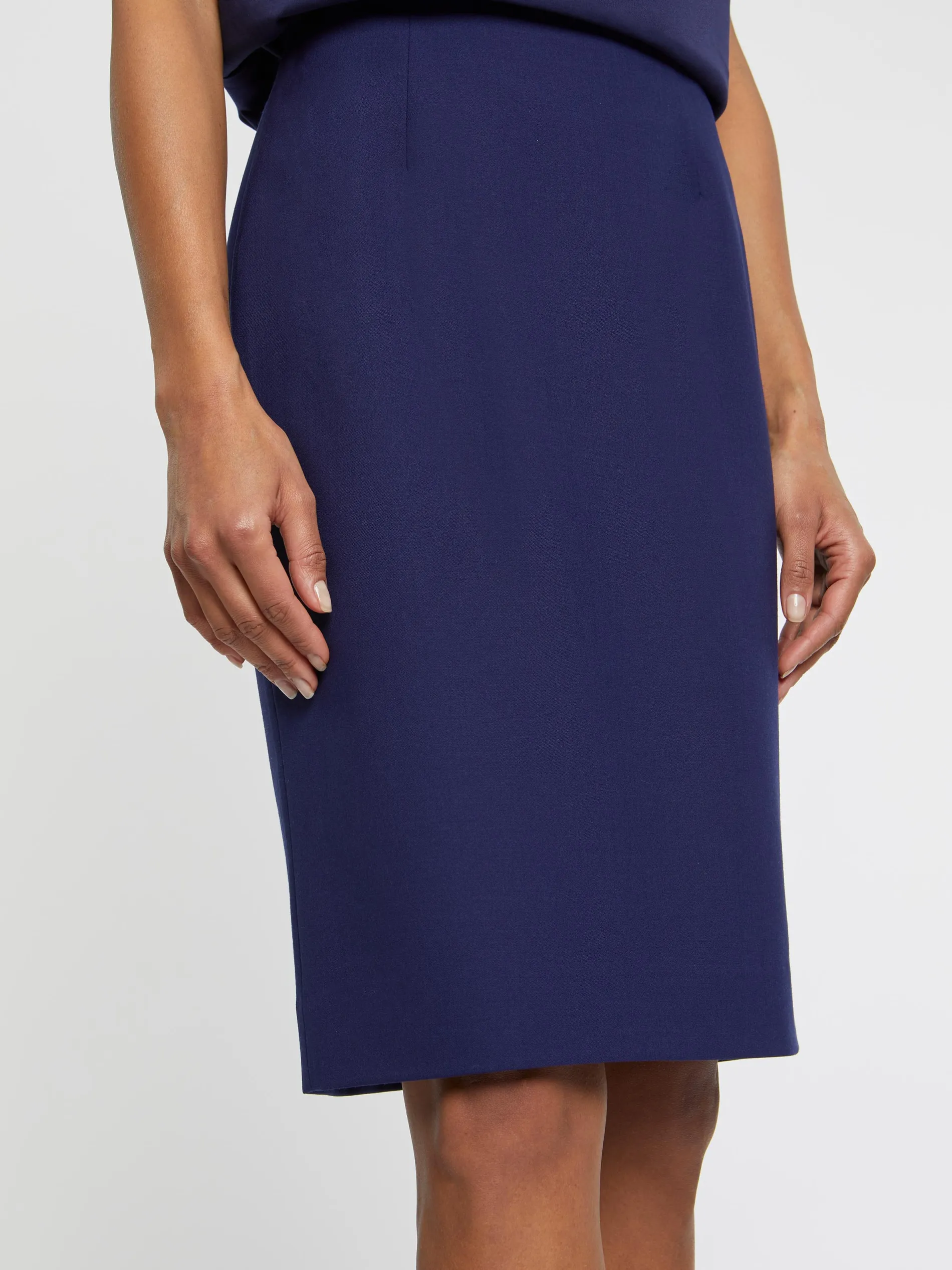 Paule Ka Jupe Droite Mi-Longue En Laine Fine<Femme Jupes