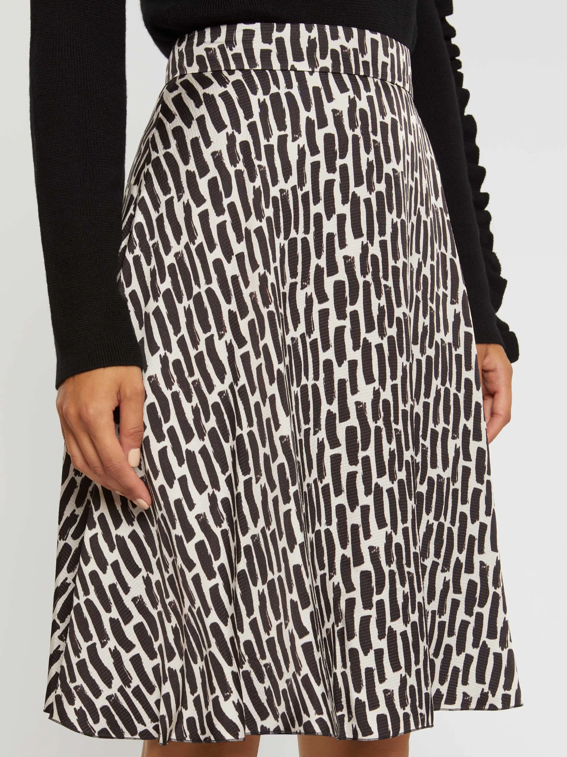 Paule Ka Jupe Imprimee Coups De Pinceau En Viscose<Femme Jupes