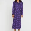 Paule Ka Jupe Mi-Longue En Viscose Imprime Tachete<Femme Jupes