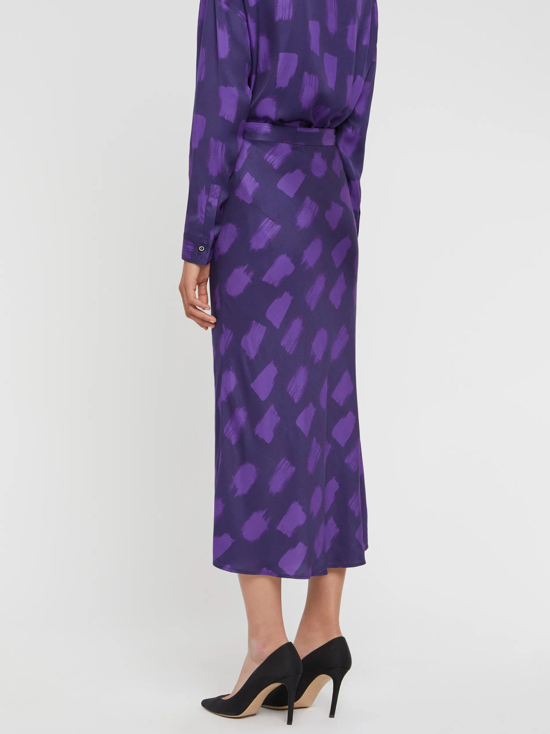 Paule Ka Jupe Mi-Longue En Viscose Imprime Tachete<Femme Jupes
