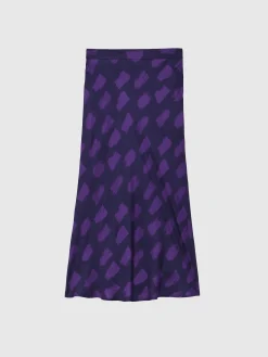 Paule Ka Jupe Mi-Longue En Viscose Imprime Tachete<Femme Jupes