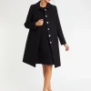 Paule Ka Manteau A Col Claudine En Laine Jacquard<Femme Manteaux