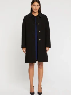 Paule Ka Manteau A Col Claudine En Laine Reliefee<Femme Manteaux