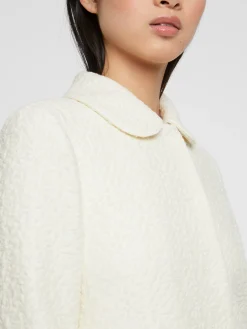Paule Ka Manteau A Col Claudine En Laine Jacquard<Femme Manteaux