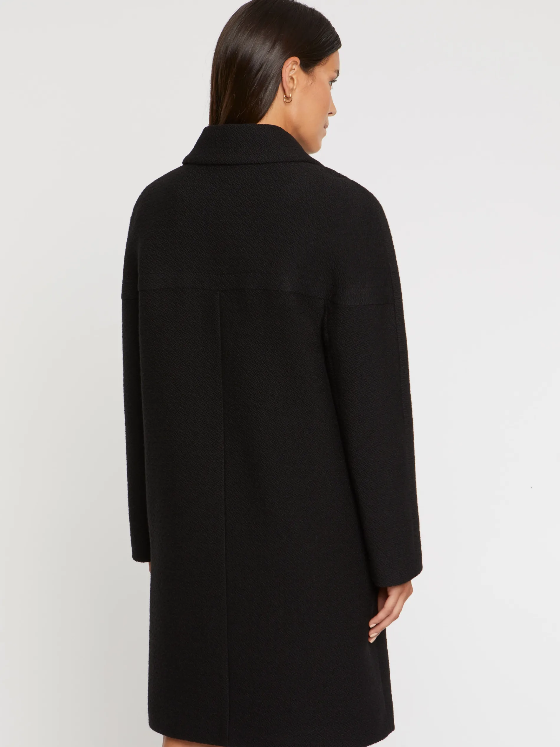Paule Ka Manteau A Col Claudine En Laine Reliefee<Femme Manteaux