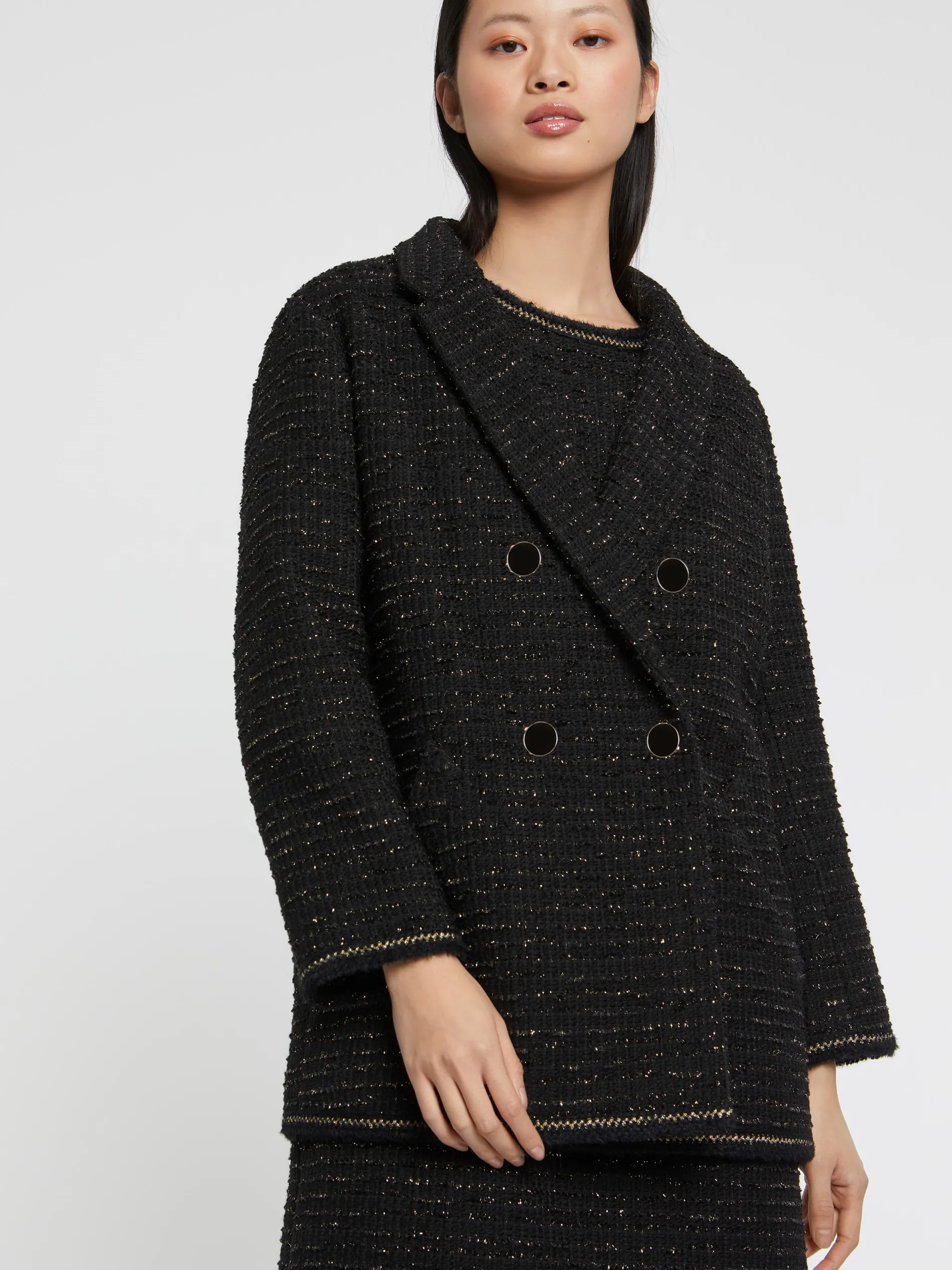Paule Ka Manteau Bijou En Tweed<Femme Manteaux