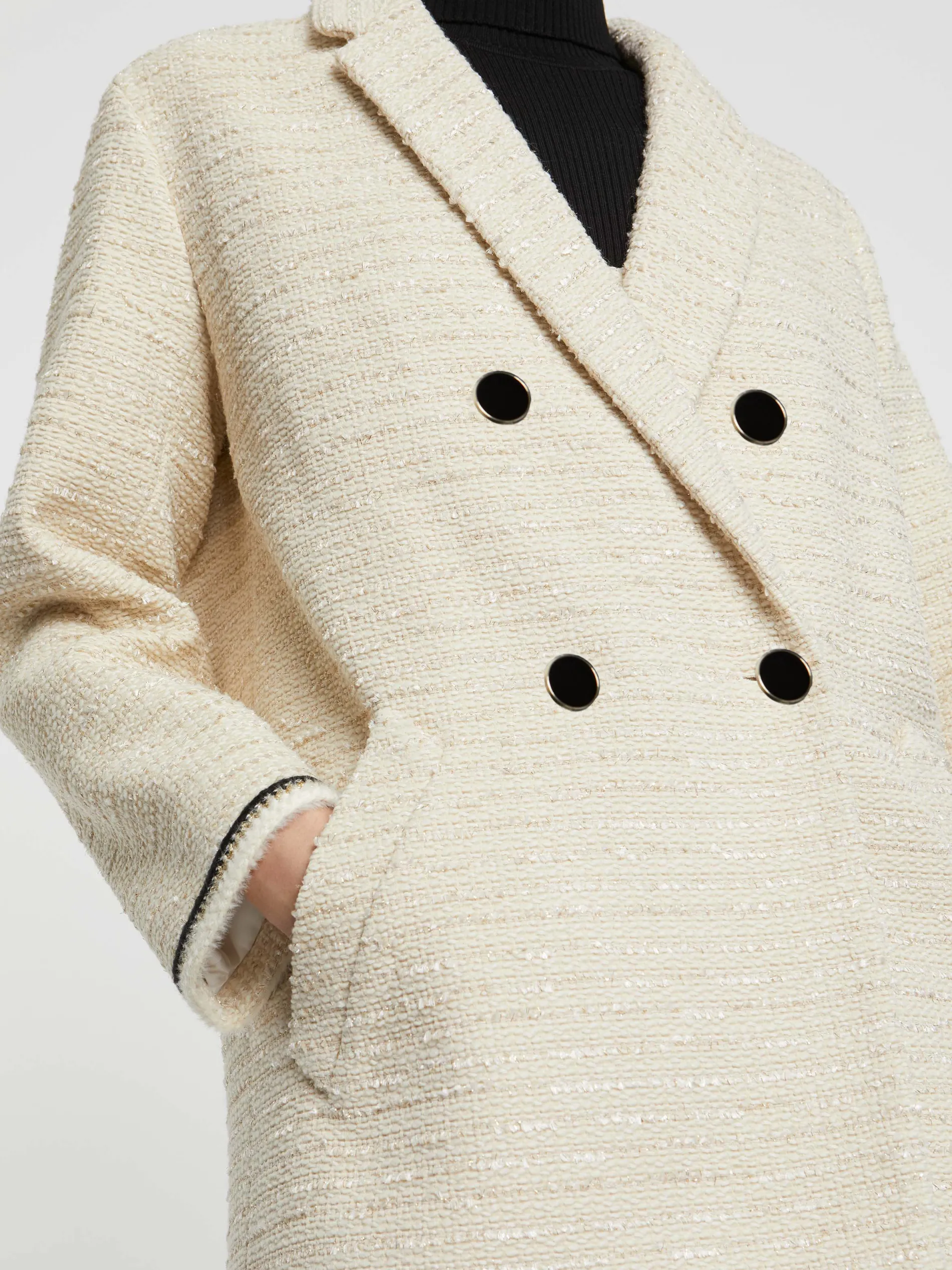 Paule Ka Manteau Bijou En Tweed<Femme Manteaux