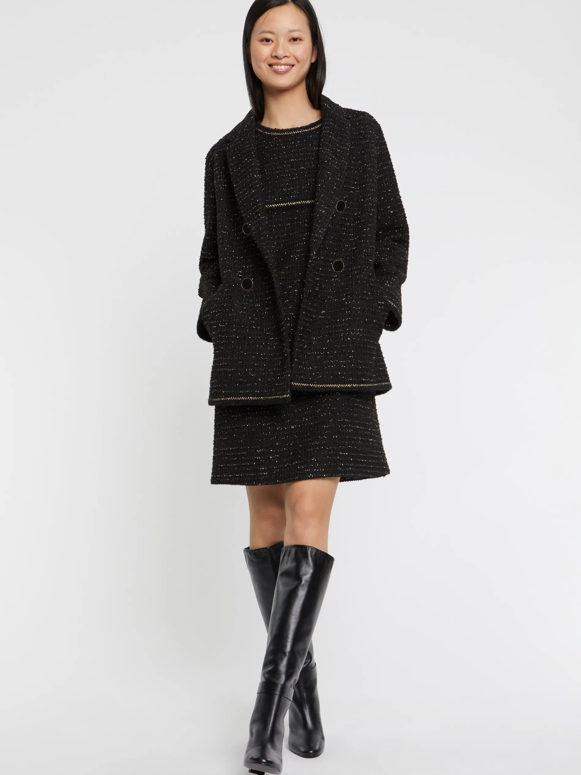Paule Ka Manteau Bijou En Tweed<Femme Manteaux