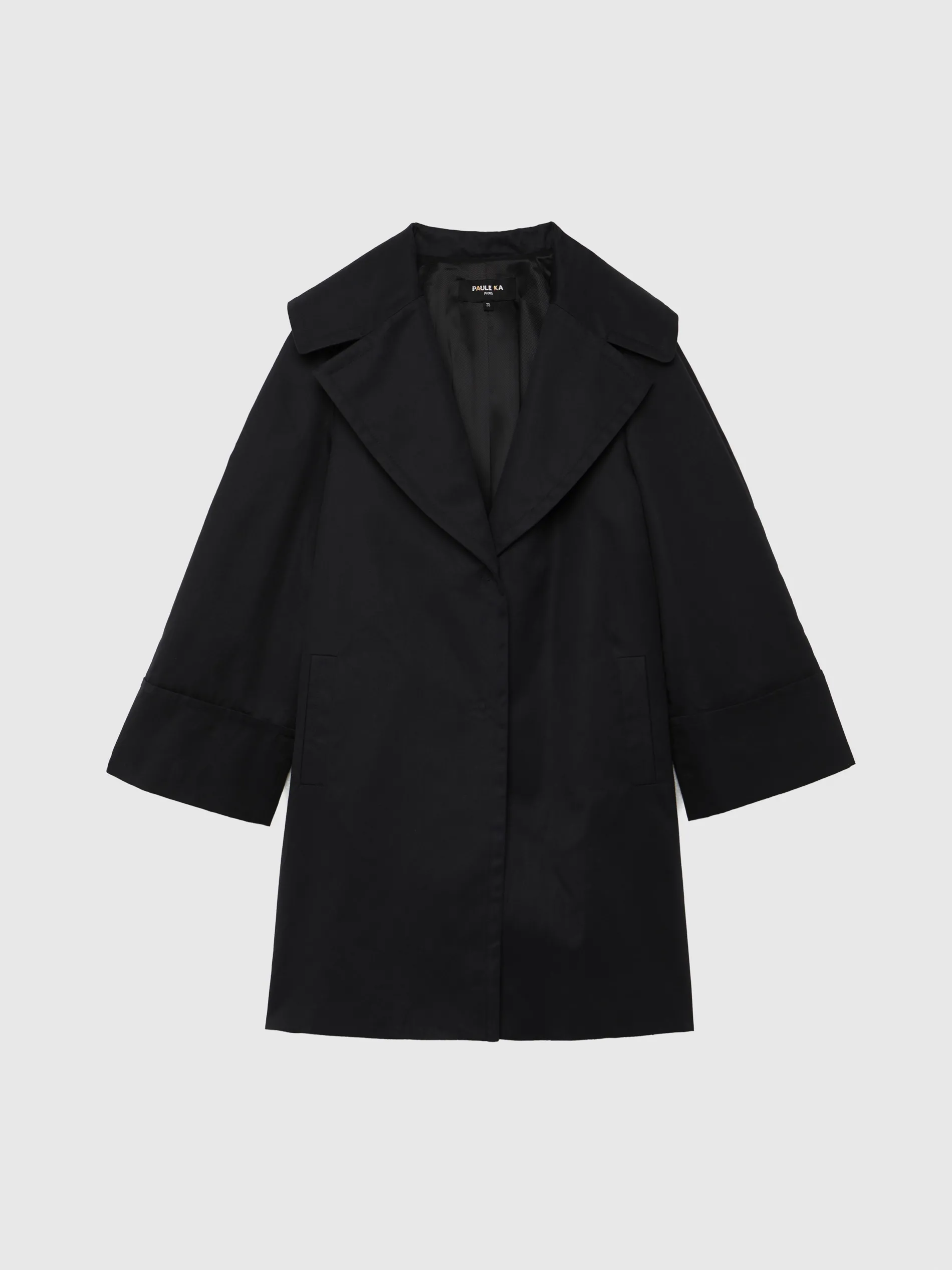 Paule Ka Manteau Coupe Impermeable A Grand Col<Femme Manteaux