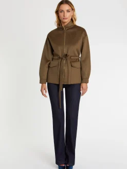 Paule Ka Manteau Court En Laine Et Cachemire<Femme Manteaux