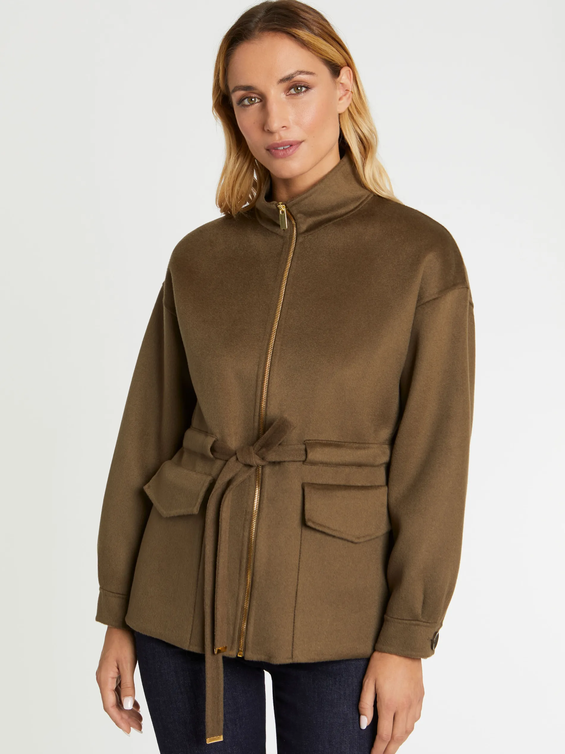 Paule Ka Manteau Court En Laine Et Cachemire<Femme Manteaux