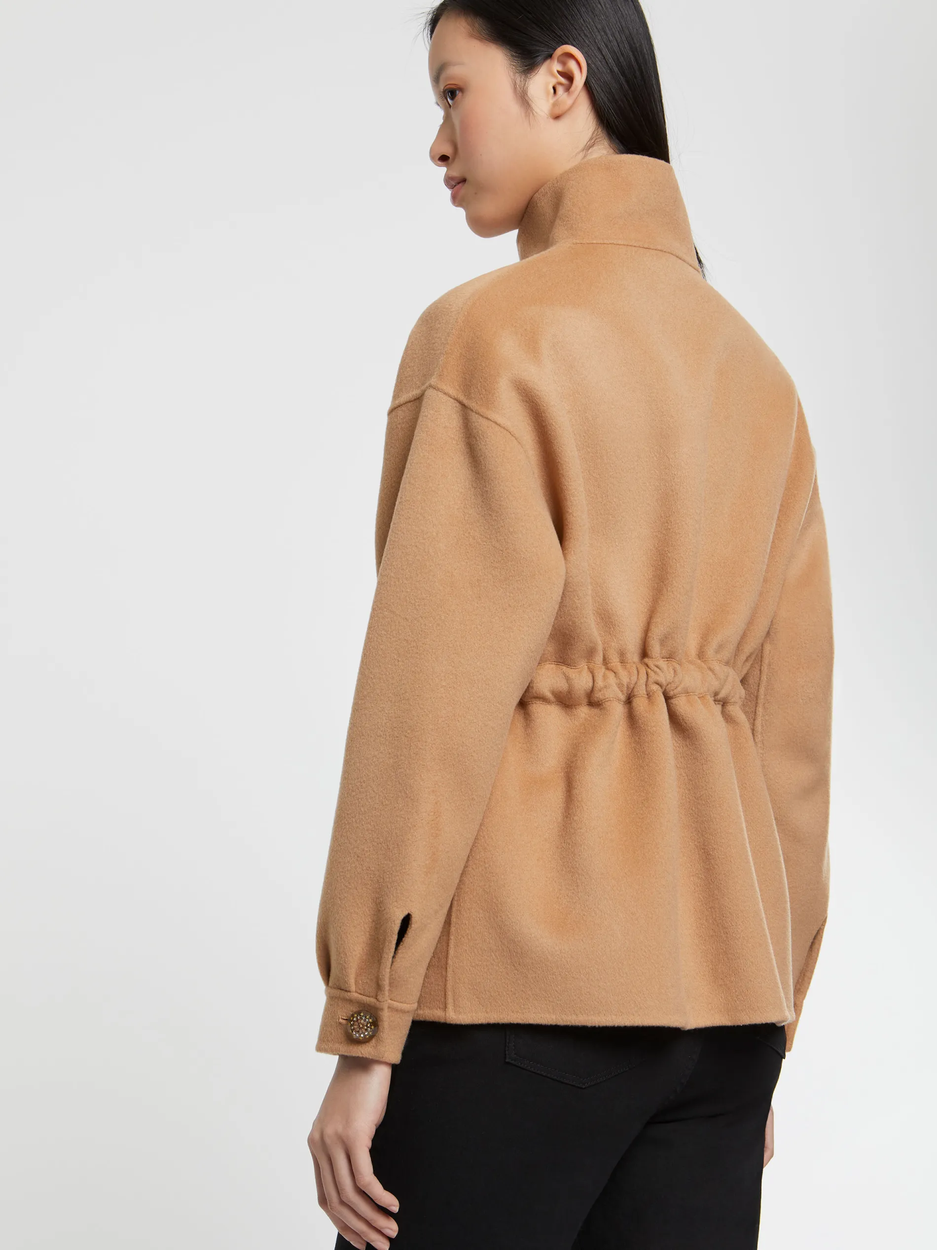 Paule Ka Manteau Court En Laine Et Cachemire<Femme Manteaux