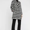 Paule Ka Manteau Droit A Motif Pied-De-Coq<Femme Manteaux