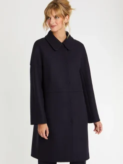 Paule Ka Manteau Droit En Drap De Laine<Femme Manteaux