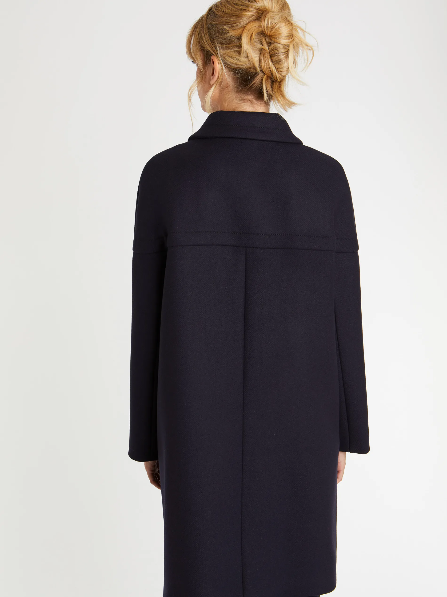 Paule Ka Manteau Droit En Drap De Laine<Femme Manteaux