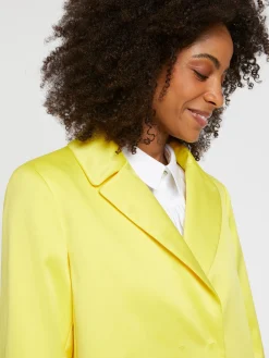 Paule Ka Manteau Droit En Satin Duchesse<Femme Manteaux