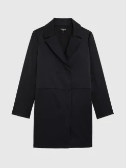 Paule Ka Manteau Droit En Satin Duchesse<Femme Manteaux