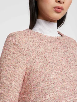 Paule Ka Manteau Droit En Tweed Mouchete<Femme Manteaux