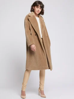 Paule Ka Manteau Long En Laine Bouclee<Femme Manteaux