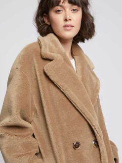 Paule Ka Manteau Long En Laine Bouclee<Femme Manteaux