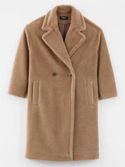 Paule Ka Manteau Long En Laine Bouclee<Femme Manteaux