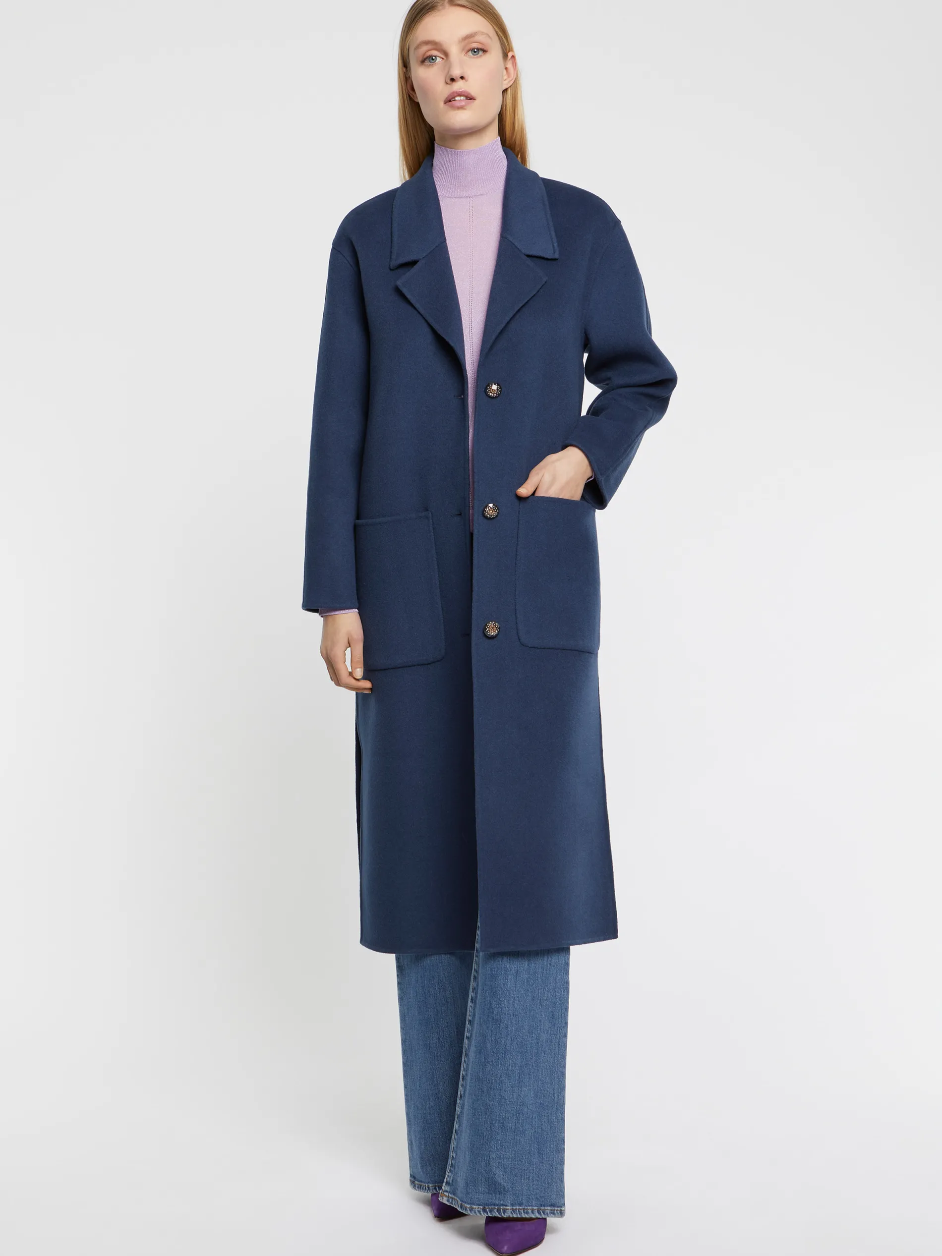 Paule Ka Manteau Long En Laine Et Cachemire<Femme Manteaux