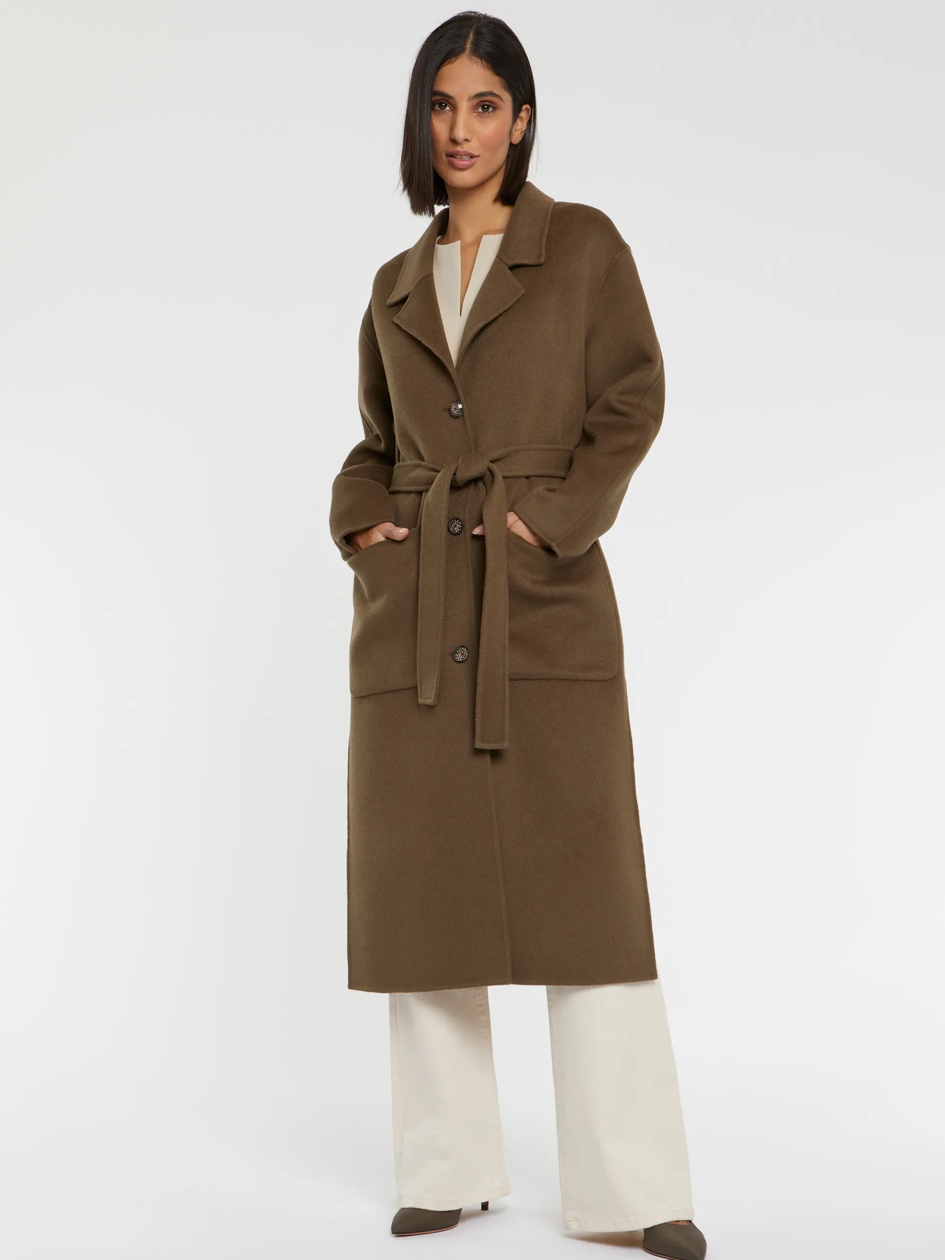 Paule Ka Manteau Long En Laine Et Cachemire<Femme Manteaux