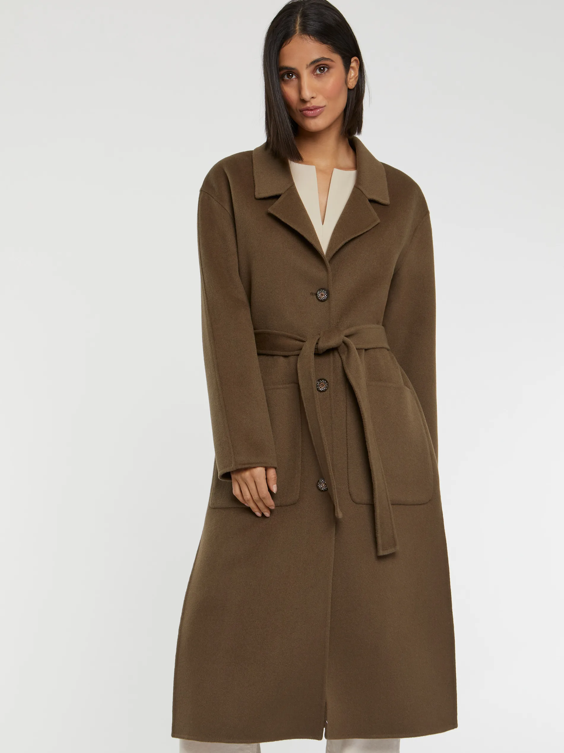 Paule Ka Manteau Long En Laine Et Cachemire<Femme Manteaux