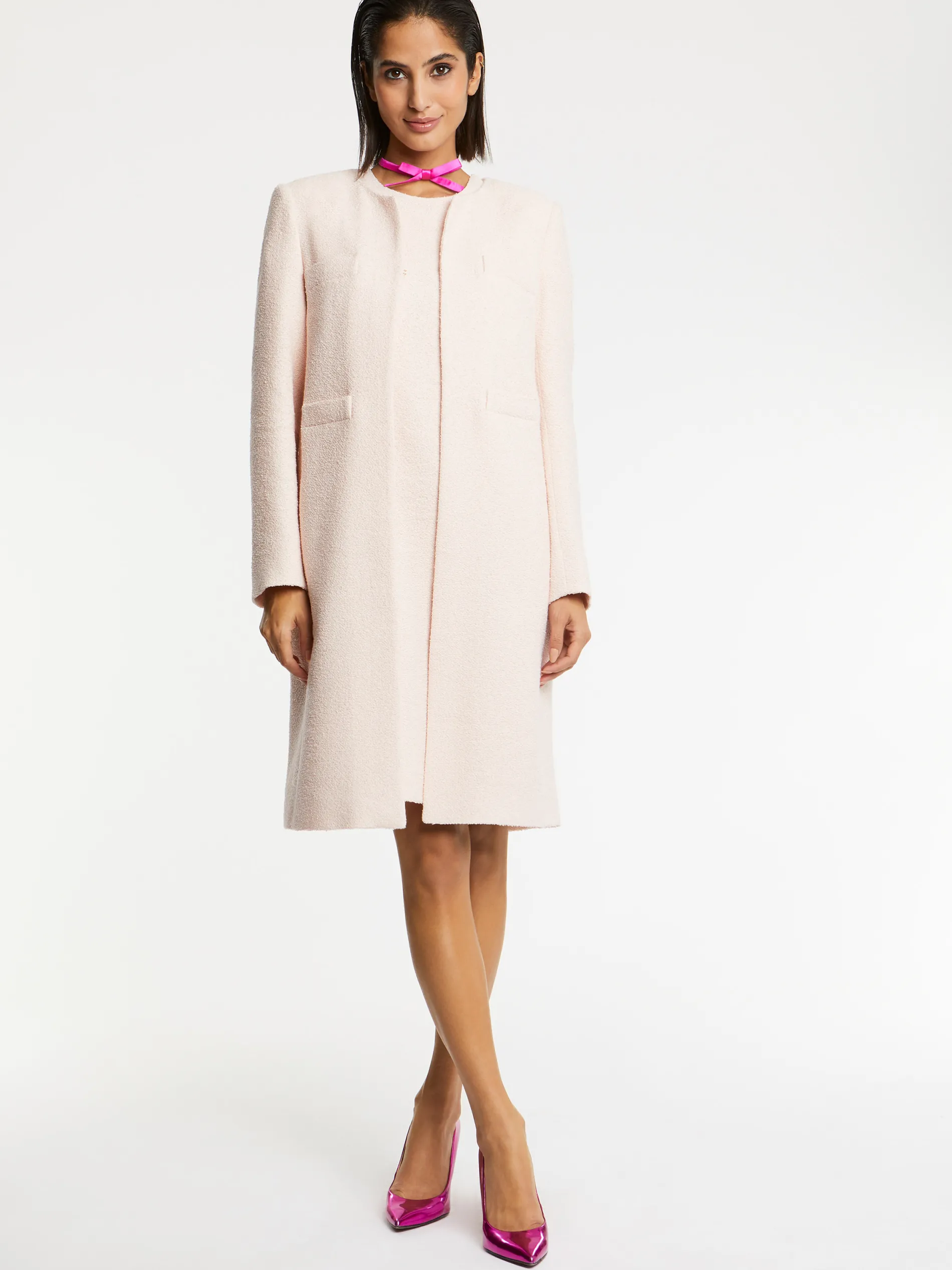 Paule Ka Manteau Mi-Long En Coton Crepe<Femme Manteaux