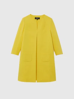 Paule Ka Manteau Mi-Long En Jacquard Plumetis<Femme Manteaux