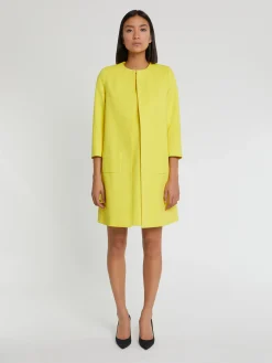 Paule Ka Manteau Mi-Long En Jacquard Plumetis<Femme Manteaux