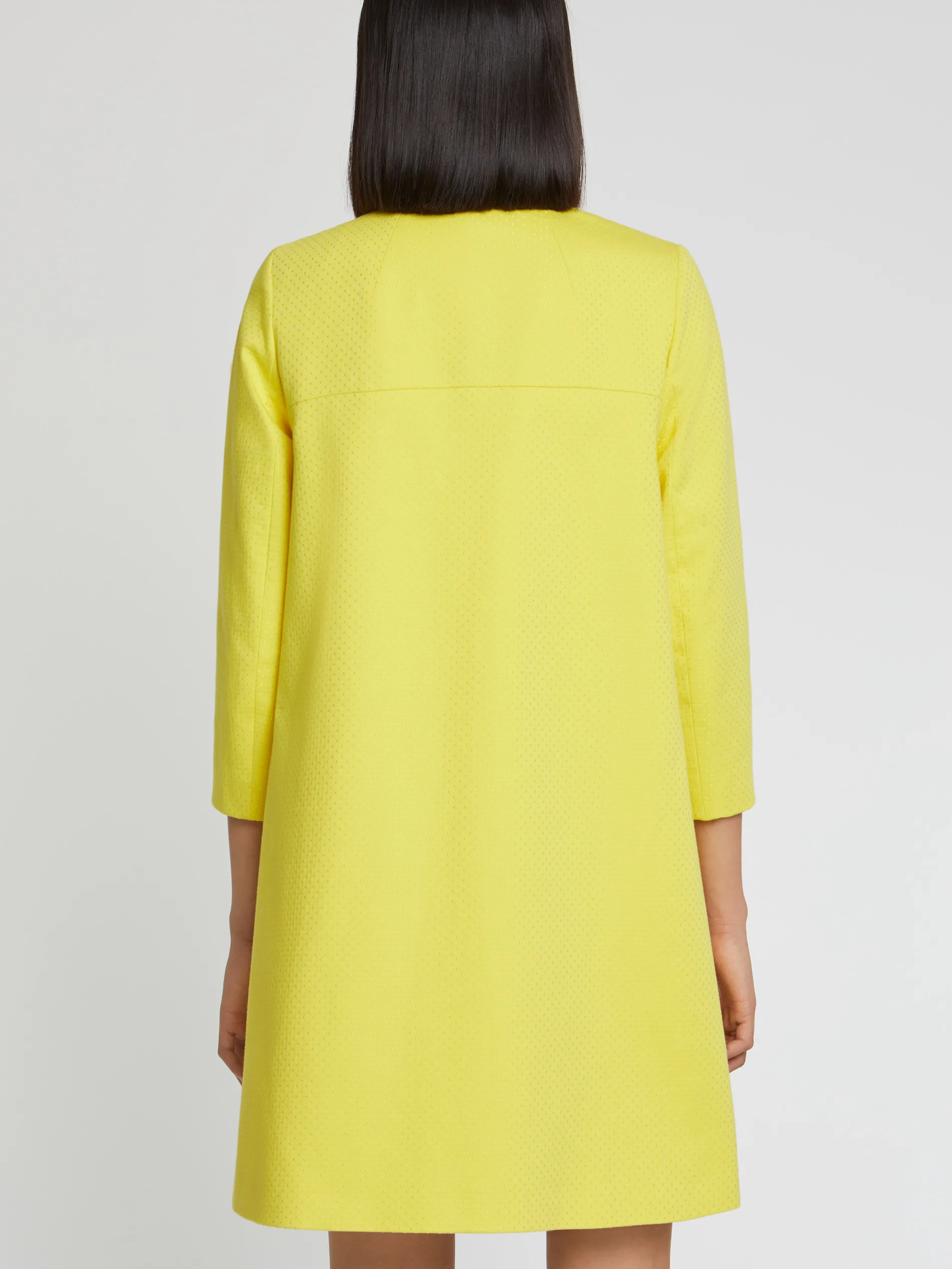 Paule Ka Manteau Mi-Long En Jacquard Plumetis<Femme Manteaux