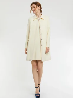 Paule Ka Manteau Mi-Long En Laine Et Ruban<Femme Manteaux