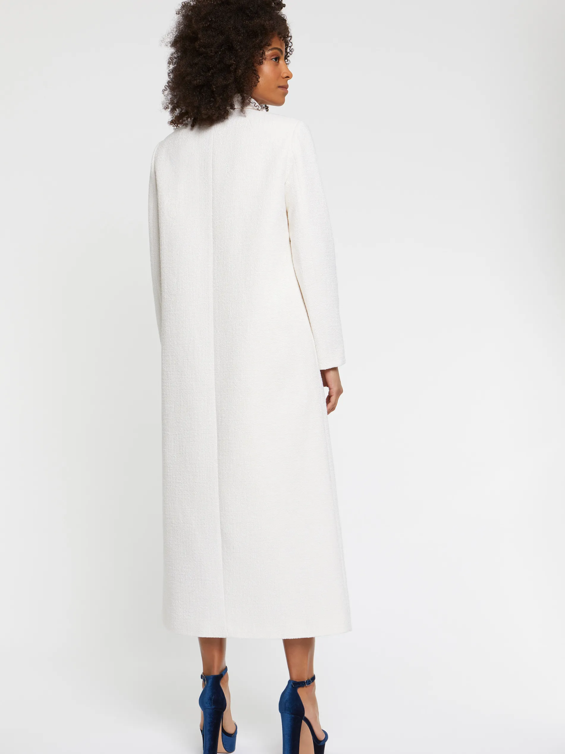 Paule Ka Manteau Ultra Long En Tweed<Femme Manteaux