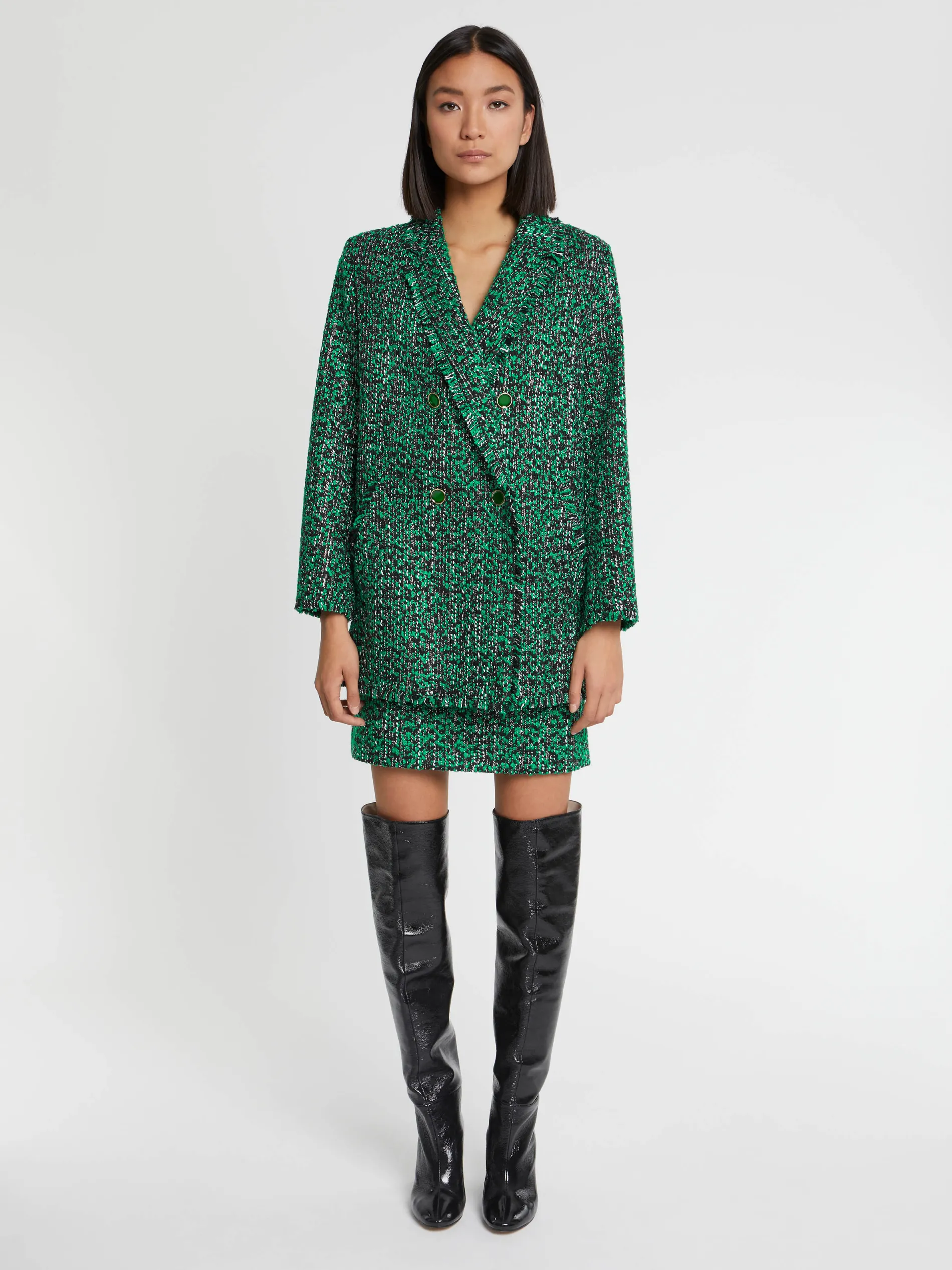 Paule Ka Mini Jupe En Tweed Bicolore<Femme Jupes
