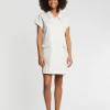 Paule Ka Mini Robe Chemise En Satin De Coton<Femme Robes