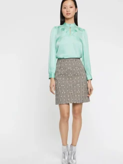 Paule Ka Mini-Jupe A Motif Pied-De-Coq<Femme Jupes