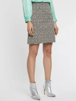 Paule Ka Mini-Jupe A Motif Pied-De-Coq<Femme Jupes