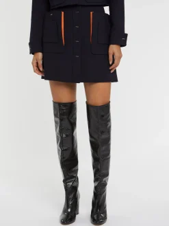 Paule Ka Mini-Jupe Boutonnee Devant<Femme Jupes