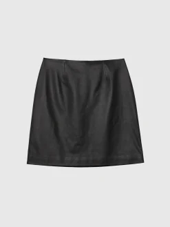 Paule Ka Mini-Jupe Droite En Cuir D'Agneau<Femme Jupes