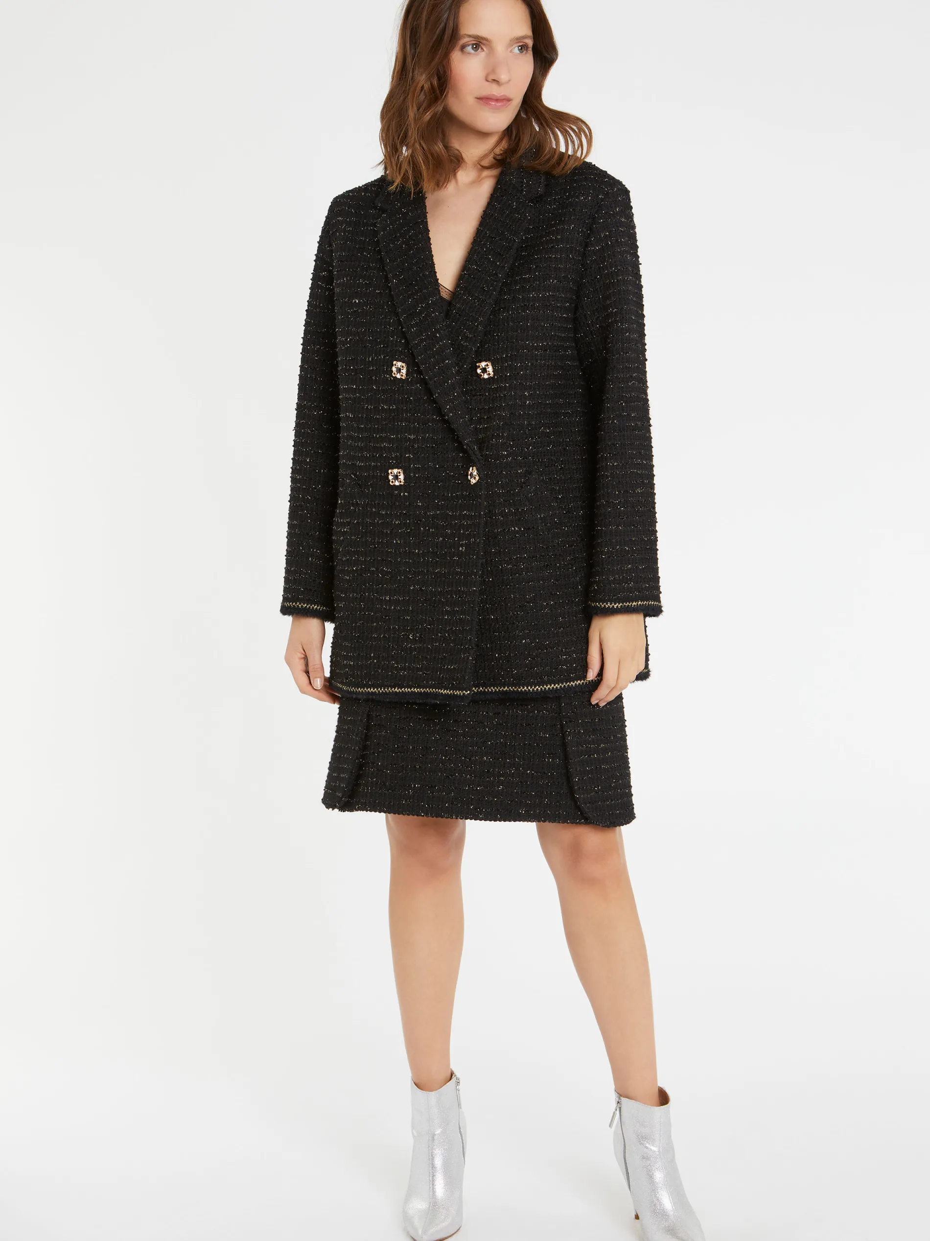 Paule Ka Mini-Jupe En Tweed Lurex<Femme Jupes