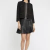 Paule Ka Mini-Jupe Patineuse En Cuir<Femme Jupes