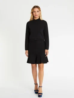 Paule Ka Mini-Jupe Patineuse En Viscose Milano<Femme Jupes