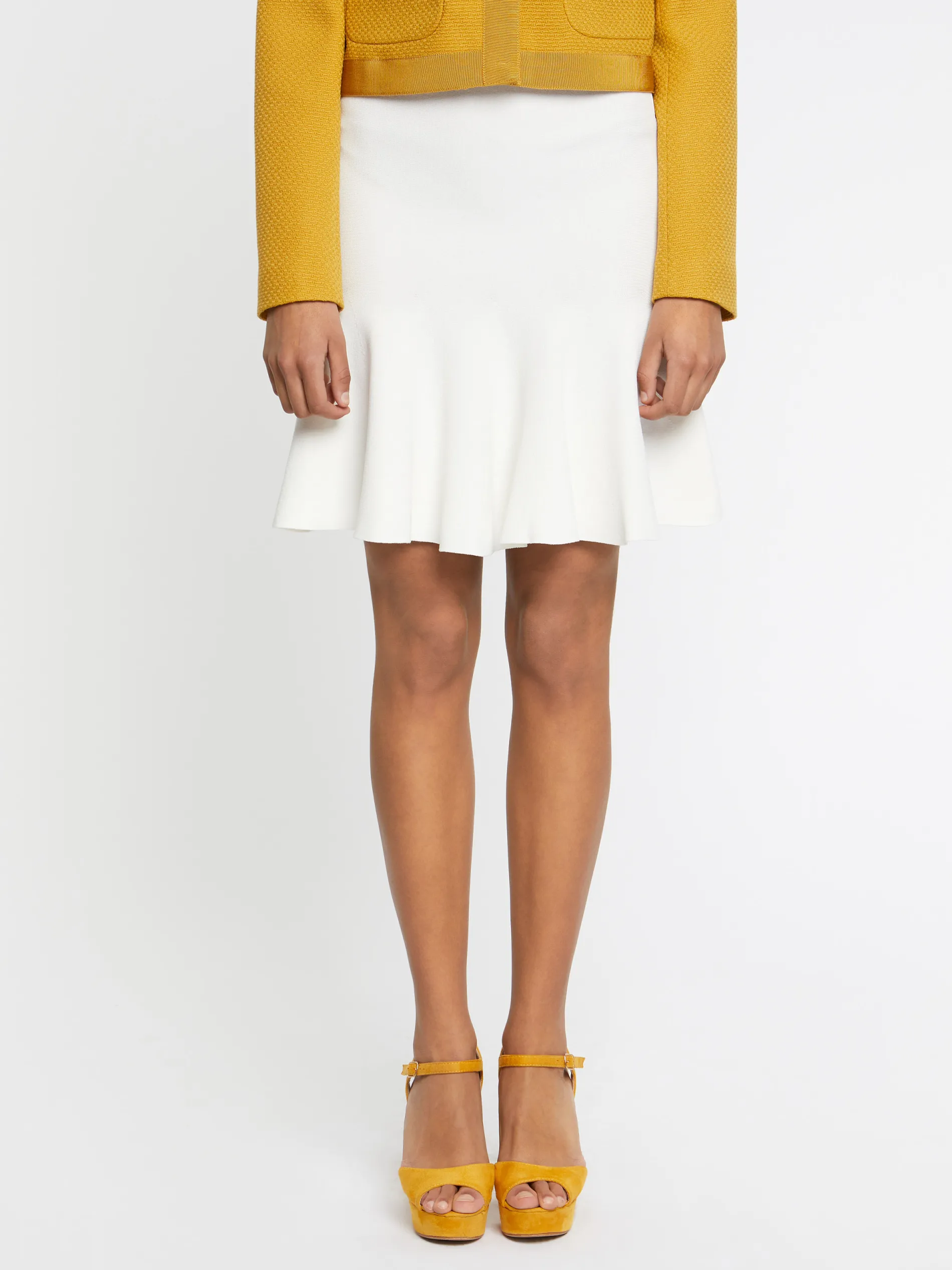 Paule Ka Mini-Jupe Patineuse En Viscose Milano<Femme Jupes